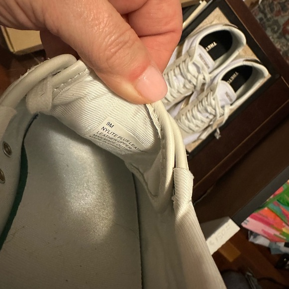 White and Gold Tretorn Sneakers - Picture 4 of 5